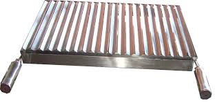 Grelha argentina de inox para churrasqueira-3