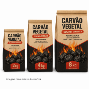 Saco de Carvão 2 kg, 4 kg e 8 kg